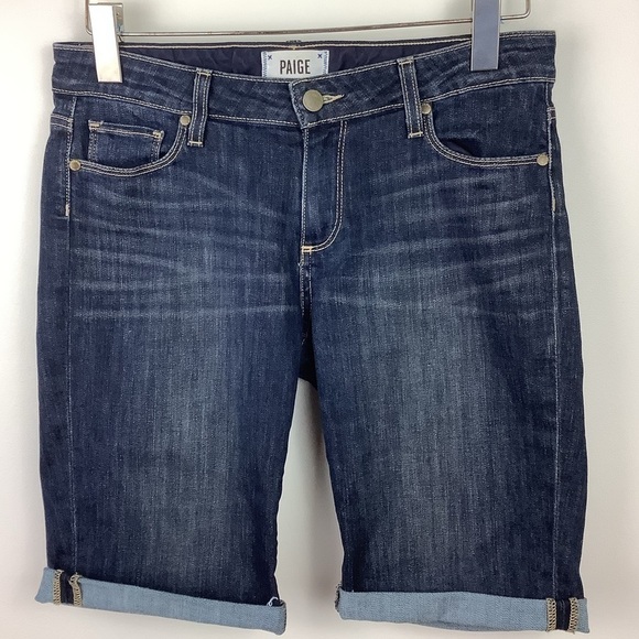 PAIGE JAX CUT OFF BERMUDA SHORTS LAVENA 27 - Picture 2 of 9